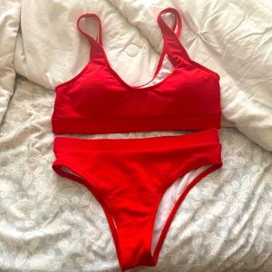 Red shein bikini